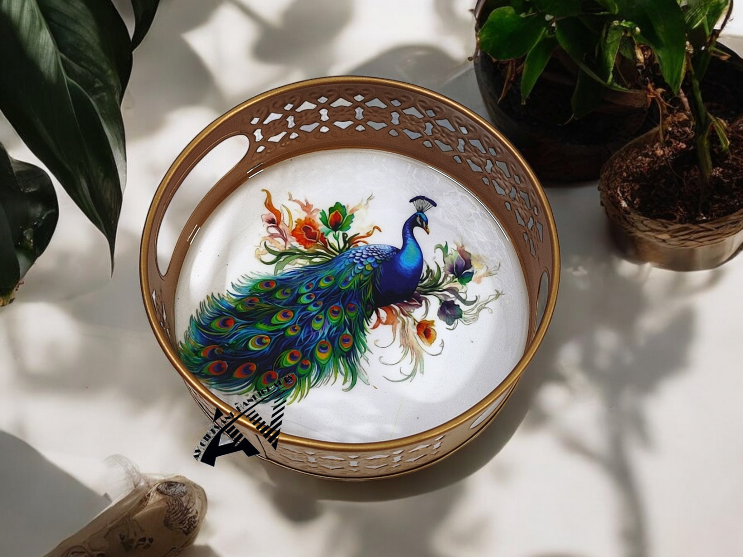 Pichwai Round Tray 6 Inch