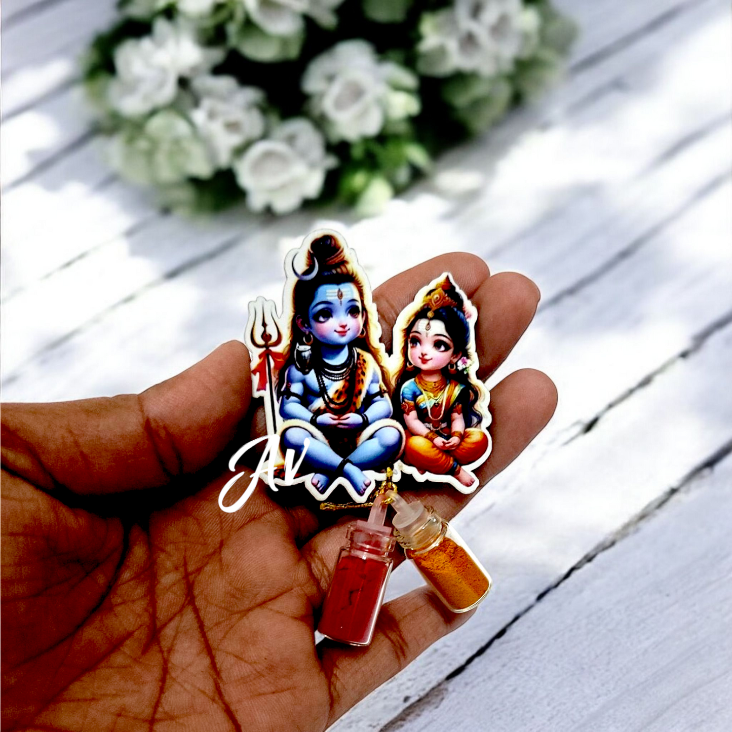 Shivji and parvati Haldi Kumkum