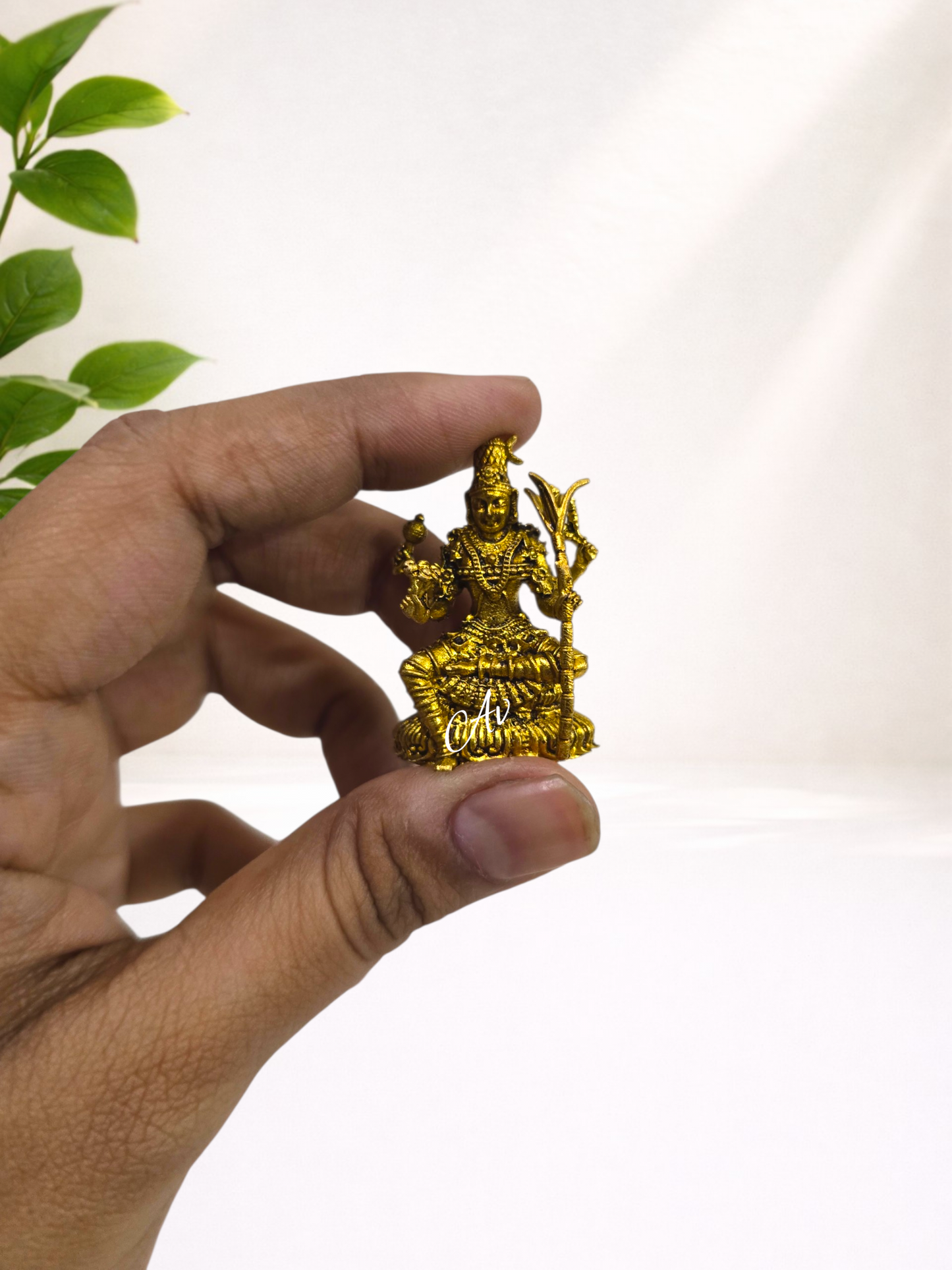 Brass Wax Casting Lalitha Devi Idol – 1.5 Inch