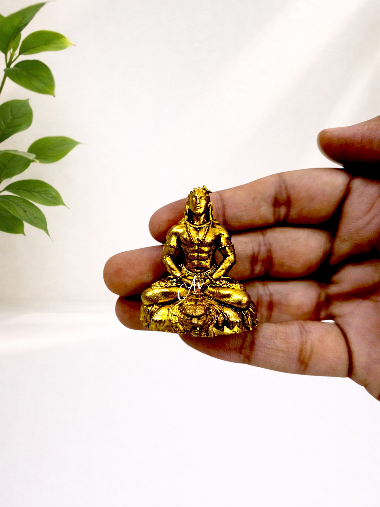 Brass Wax Casting Adiyogi Idol – 1.5 Inch
