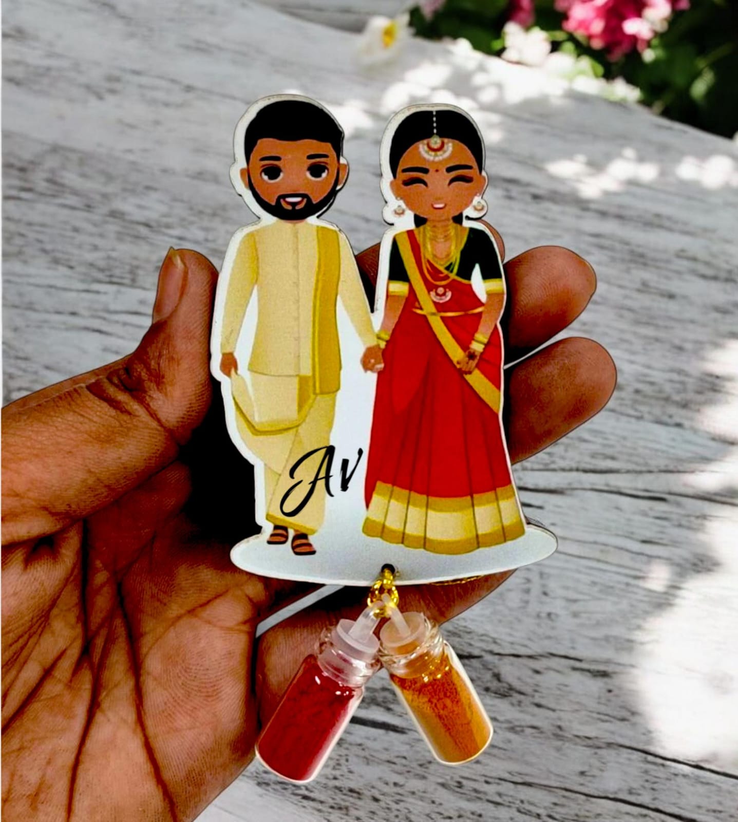 Bride And Groom Haldi Kumkum