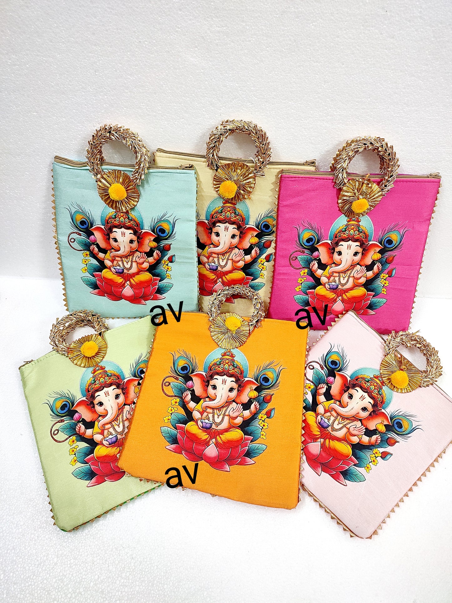 Ganesh ji Bangle Handle Bag