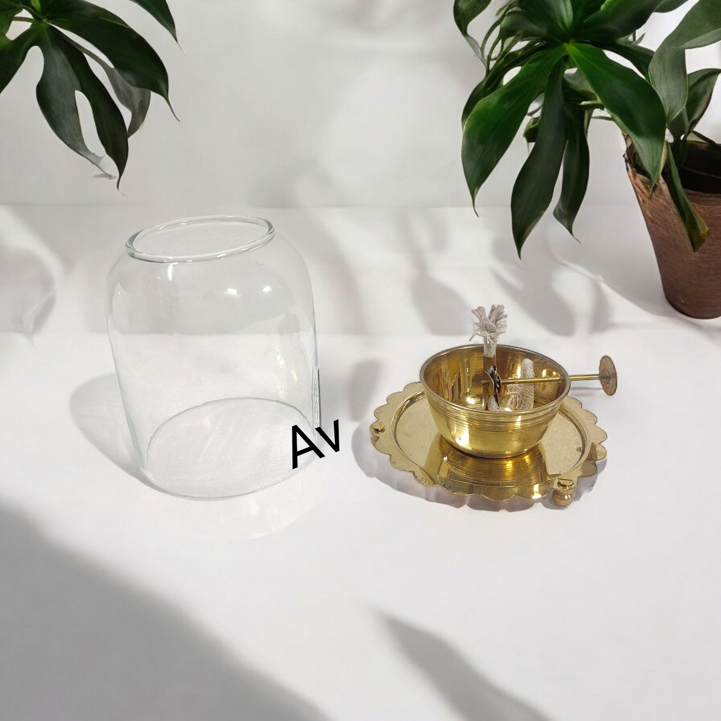 Akhand Jyot Diya/Adjustable Wick Oil Lamp