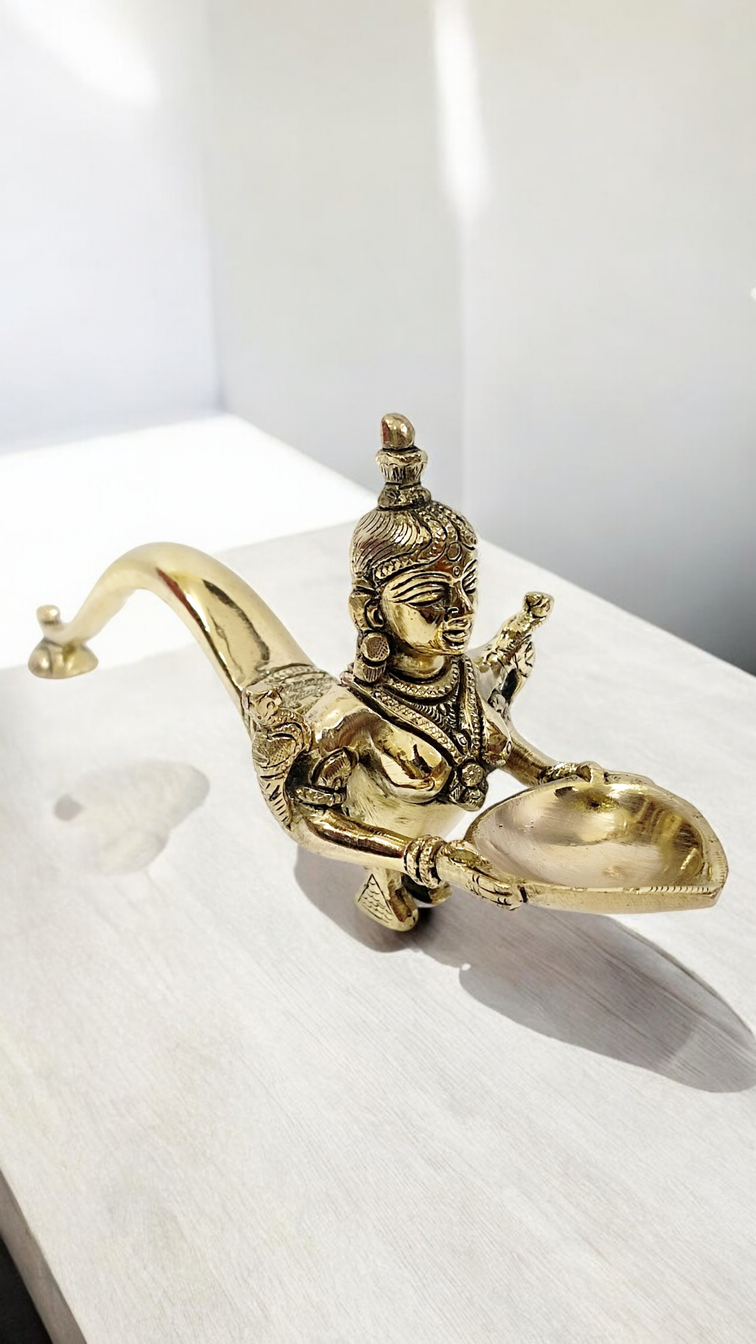 Brass Lakshmi Devi/Meenakshi Devi/Lady Deep/Aarti