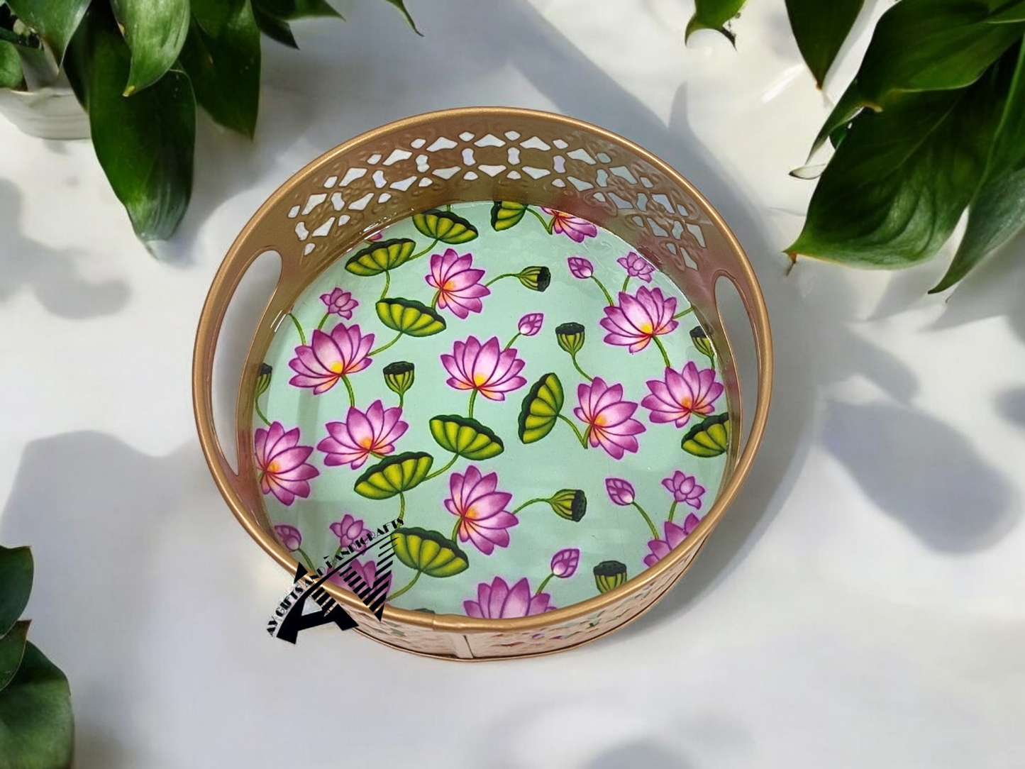 Pichwai Round Tray 6 Inch