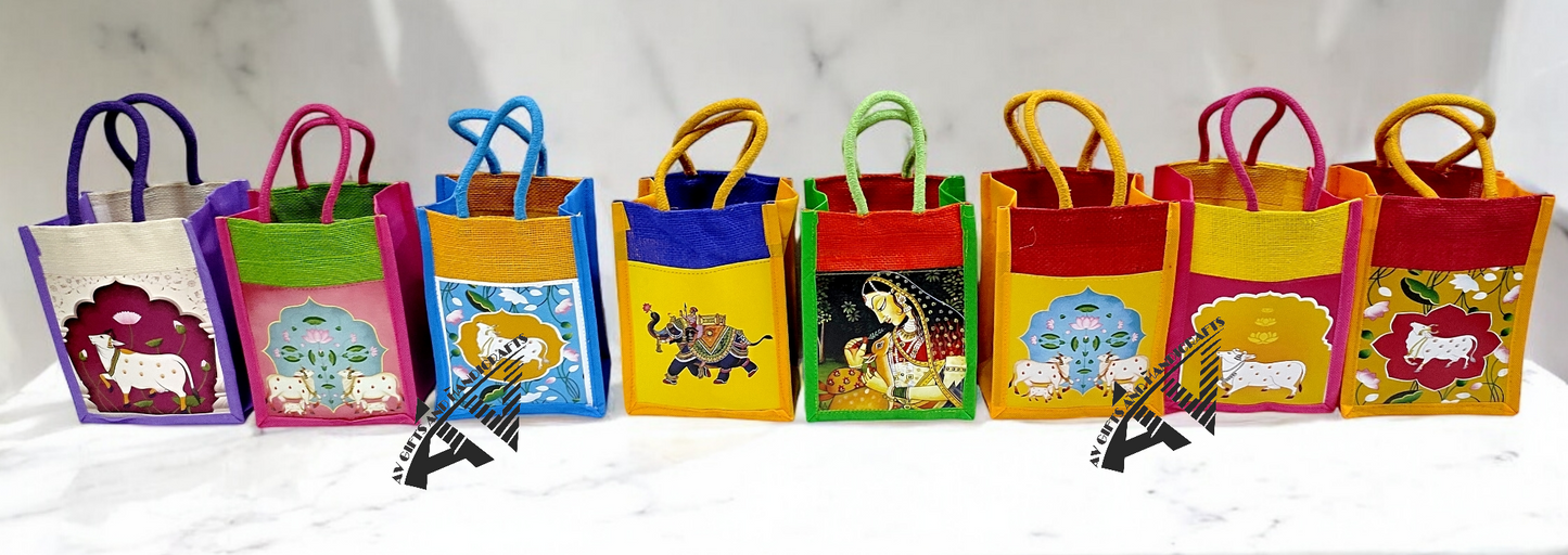 Pichwai Jute Bag