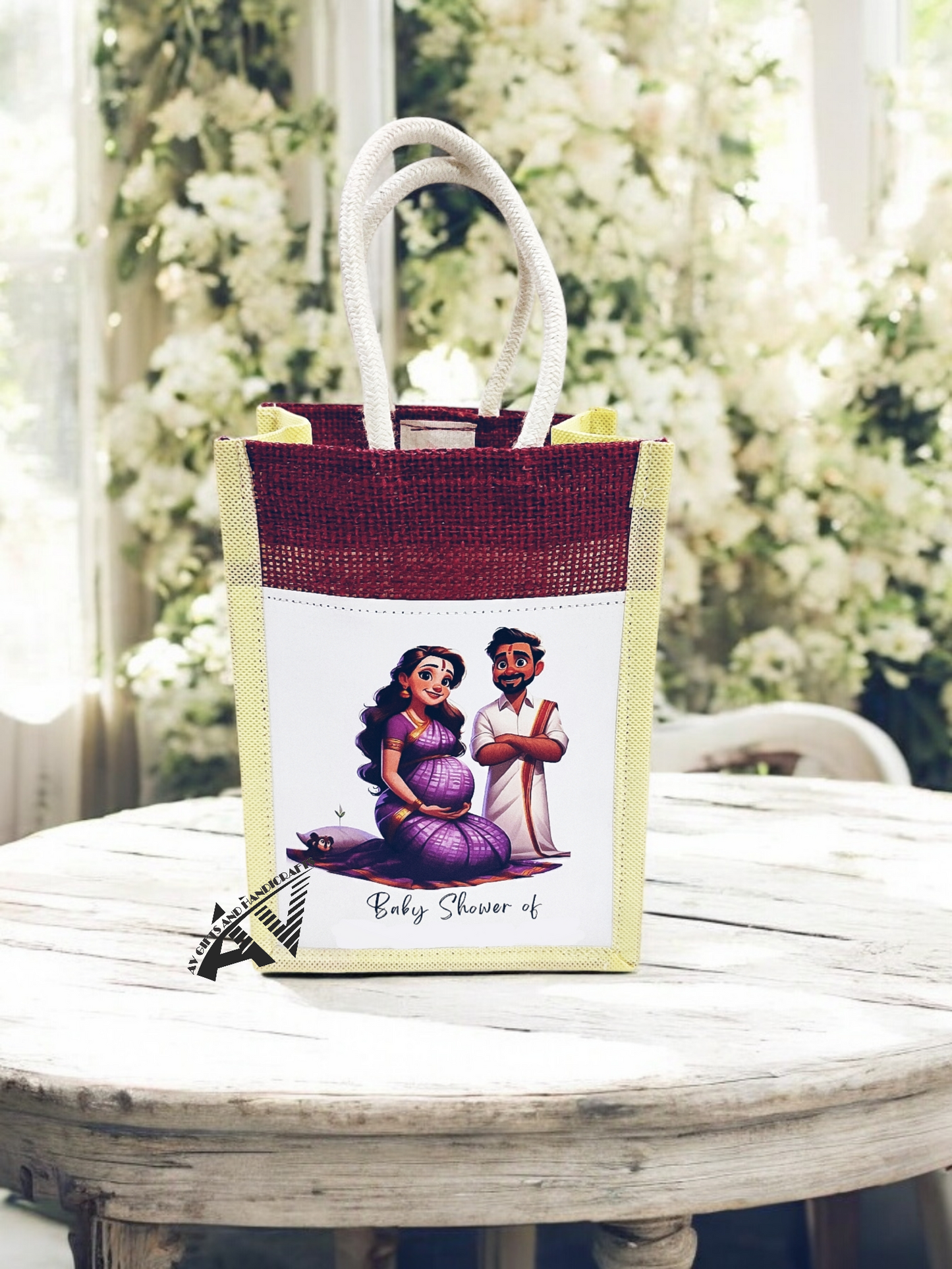 Baby Shower Jute Bag