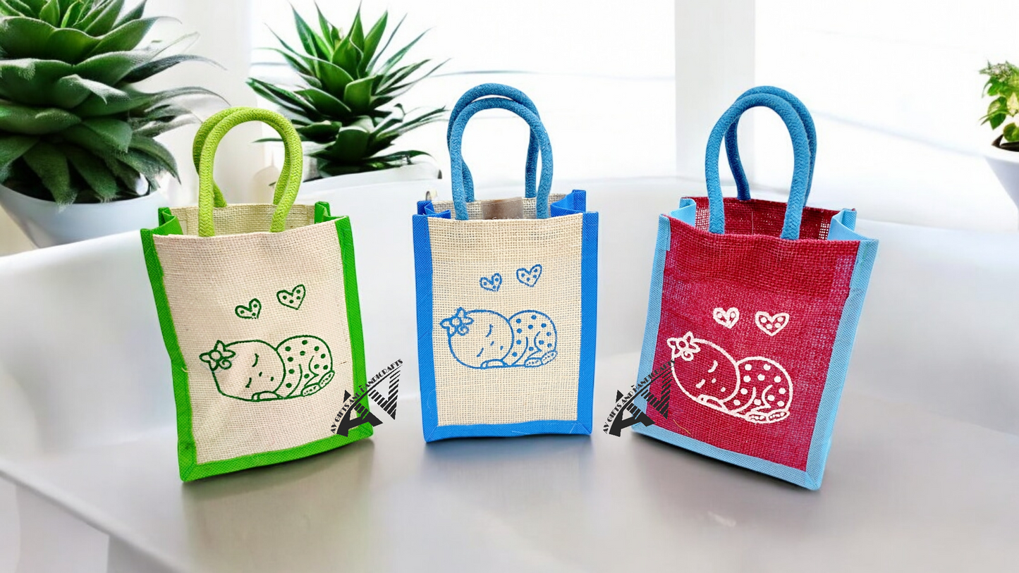 Baby Shower Jute Bag