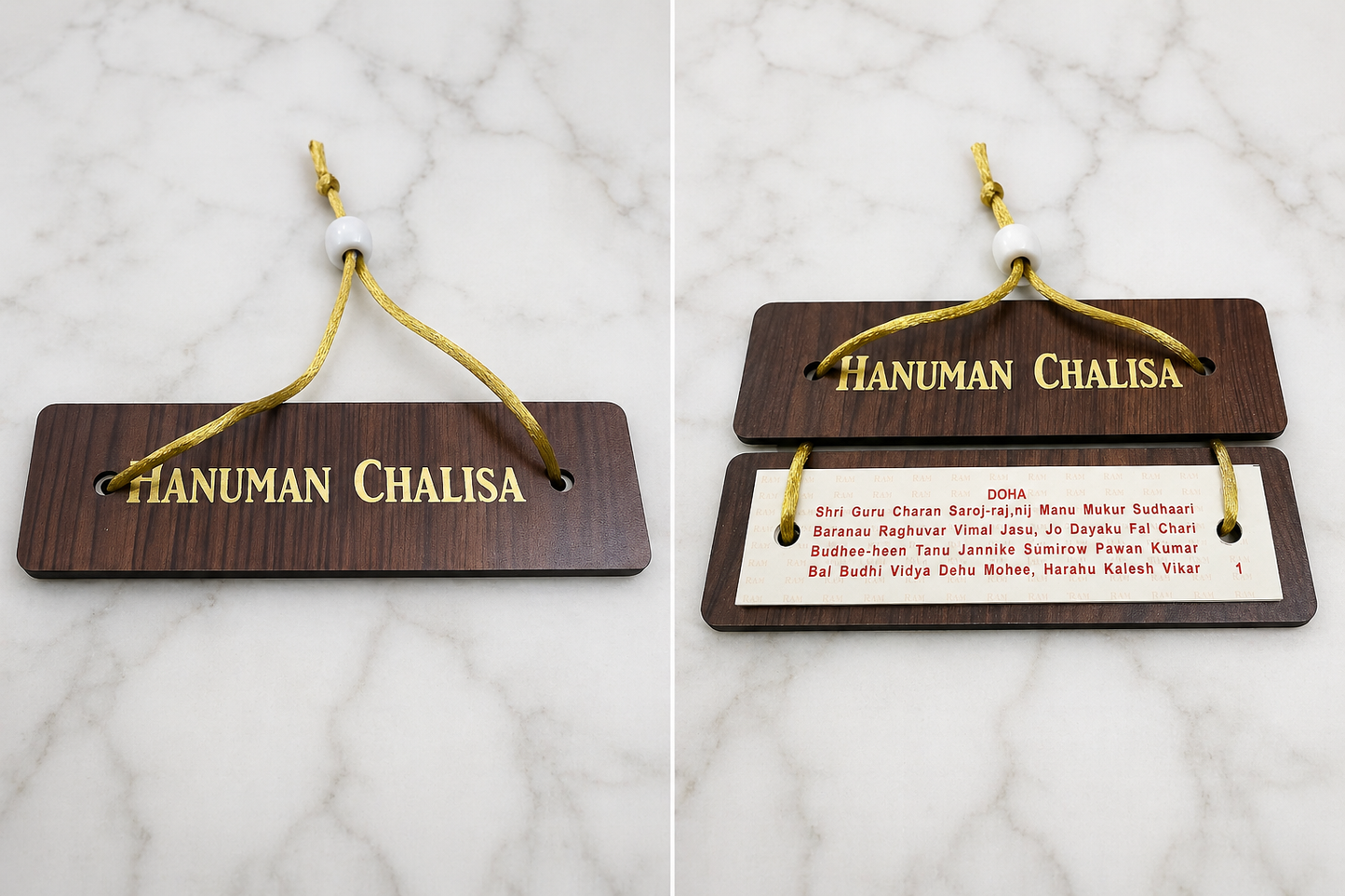 Hanuman Chalisa Wooden Book | Pack of 10 (English)