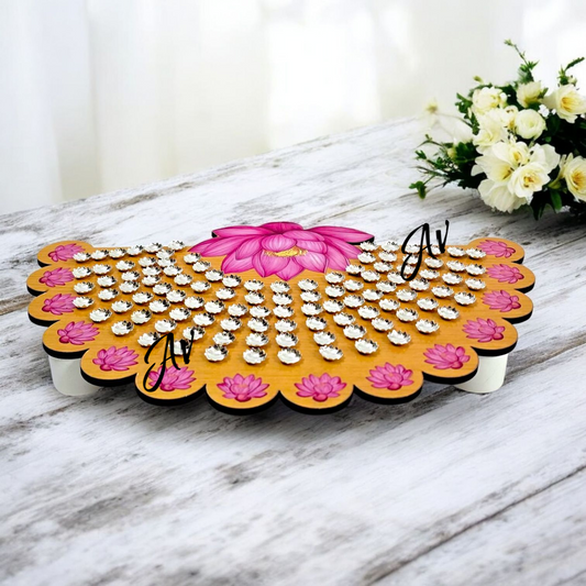 MDF 108 flowers Ashtotaram Stand with 108 Flowers