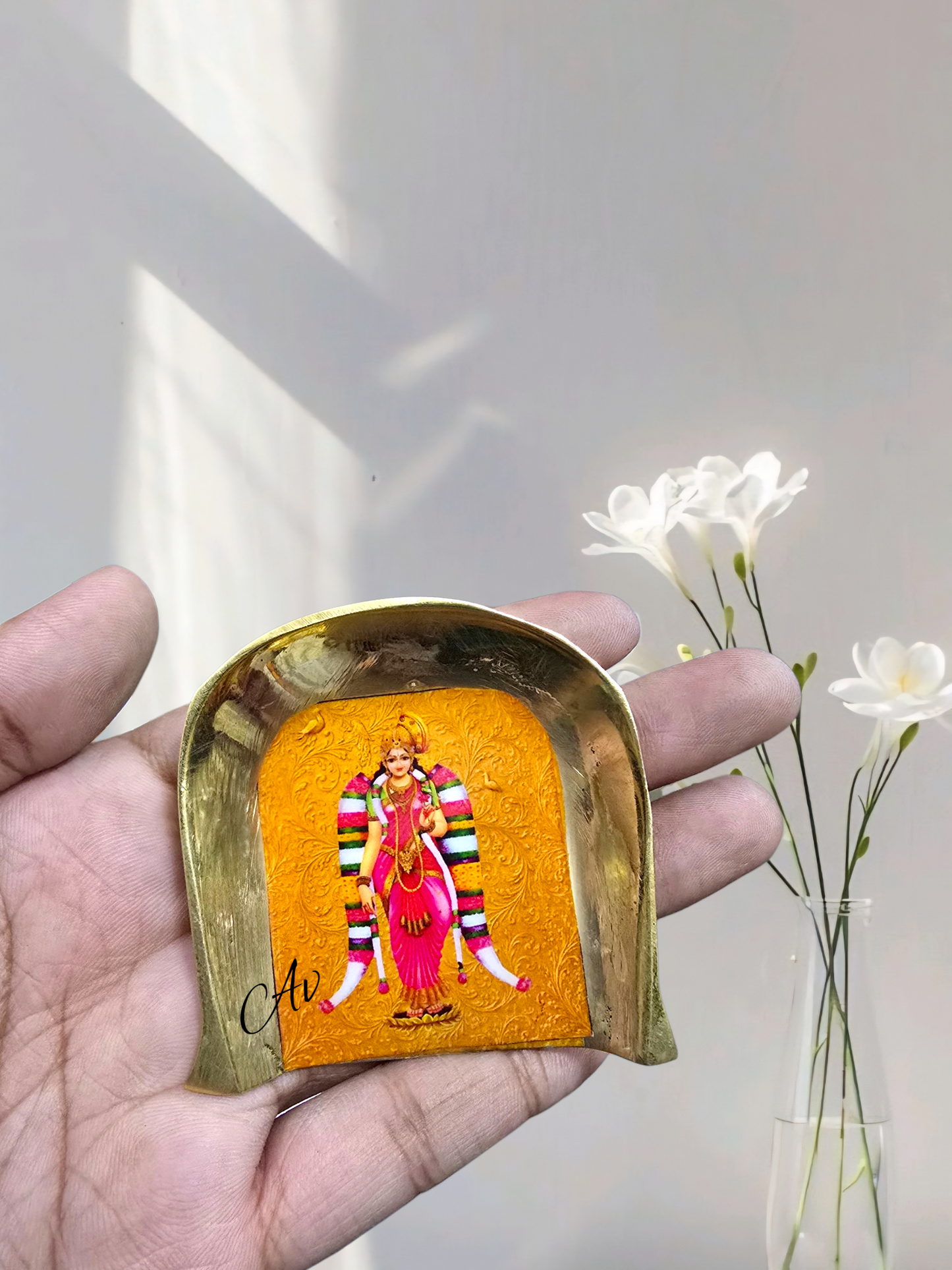 Brass Enamel Work Muram/Soop Set of 2