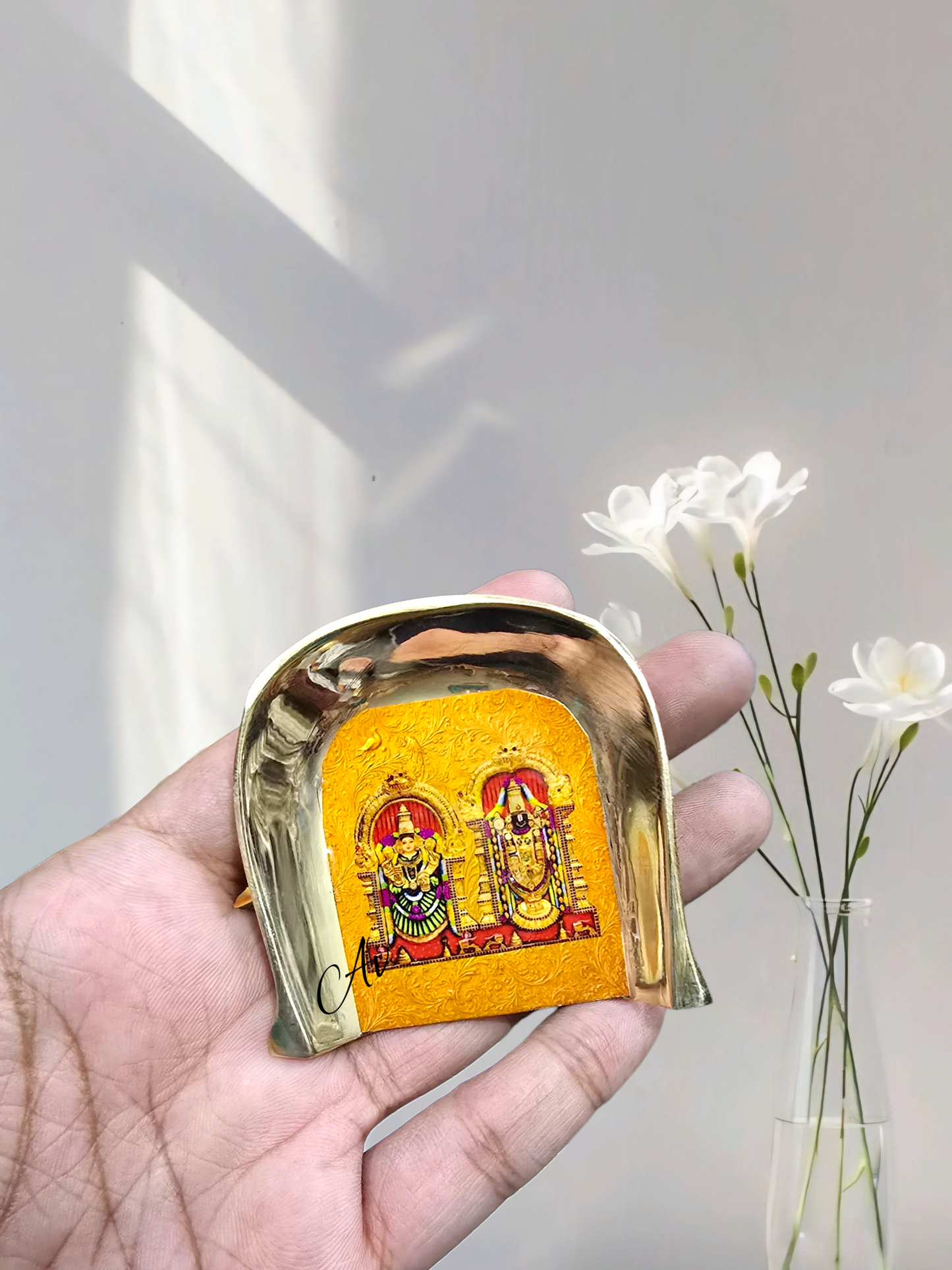 Brass Enamel Work Muram/Soop Set of 2