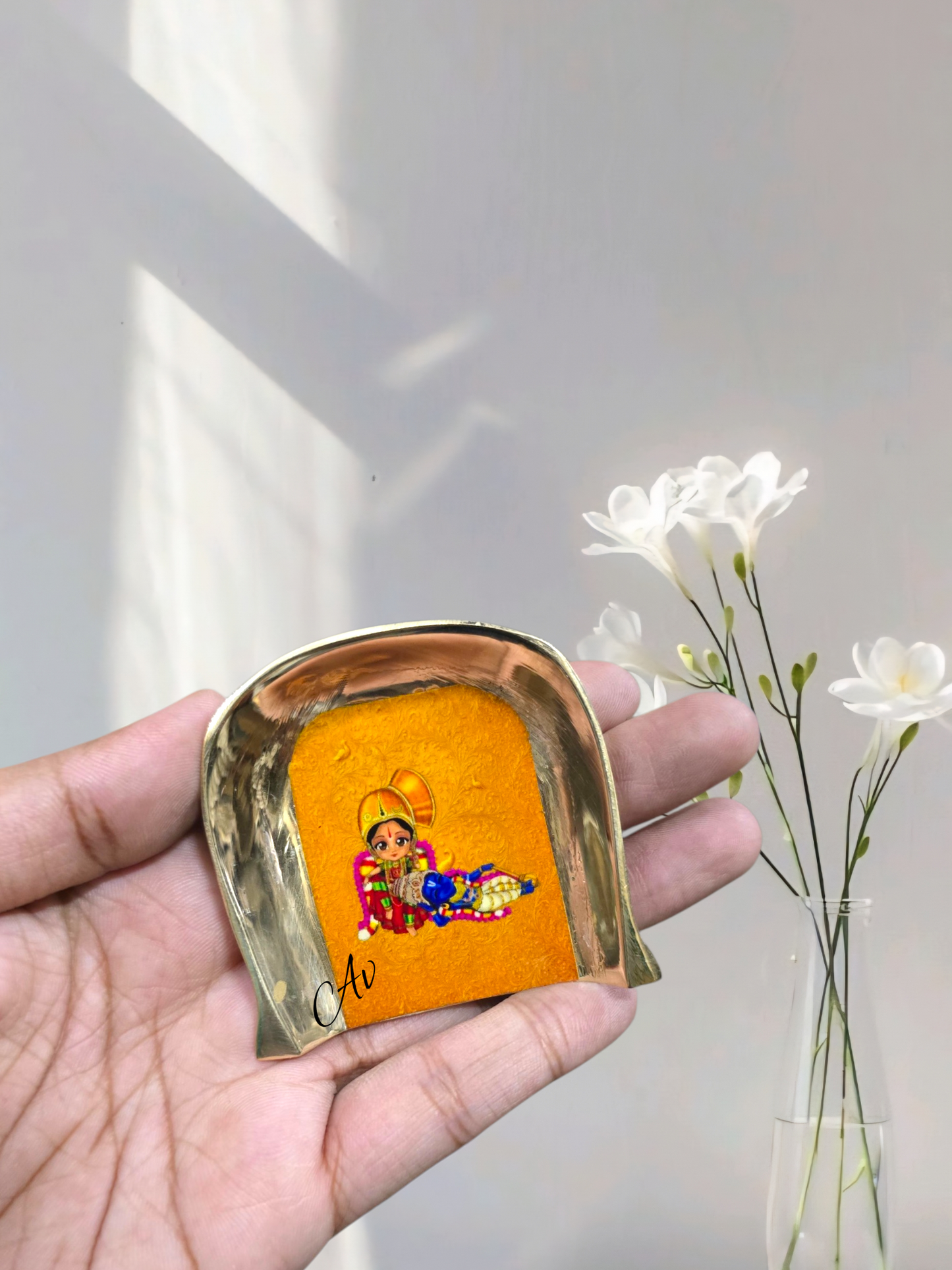 Brass Enamel Work Muram/Soop Set of 2
