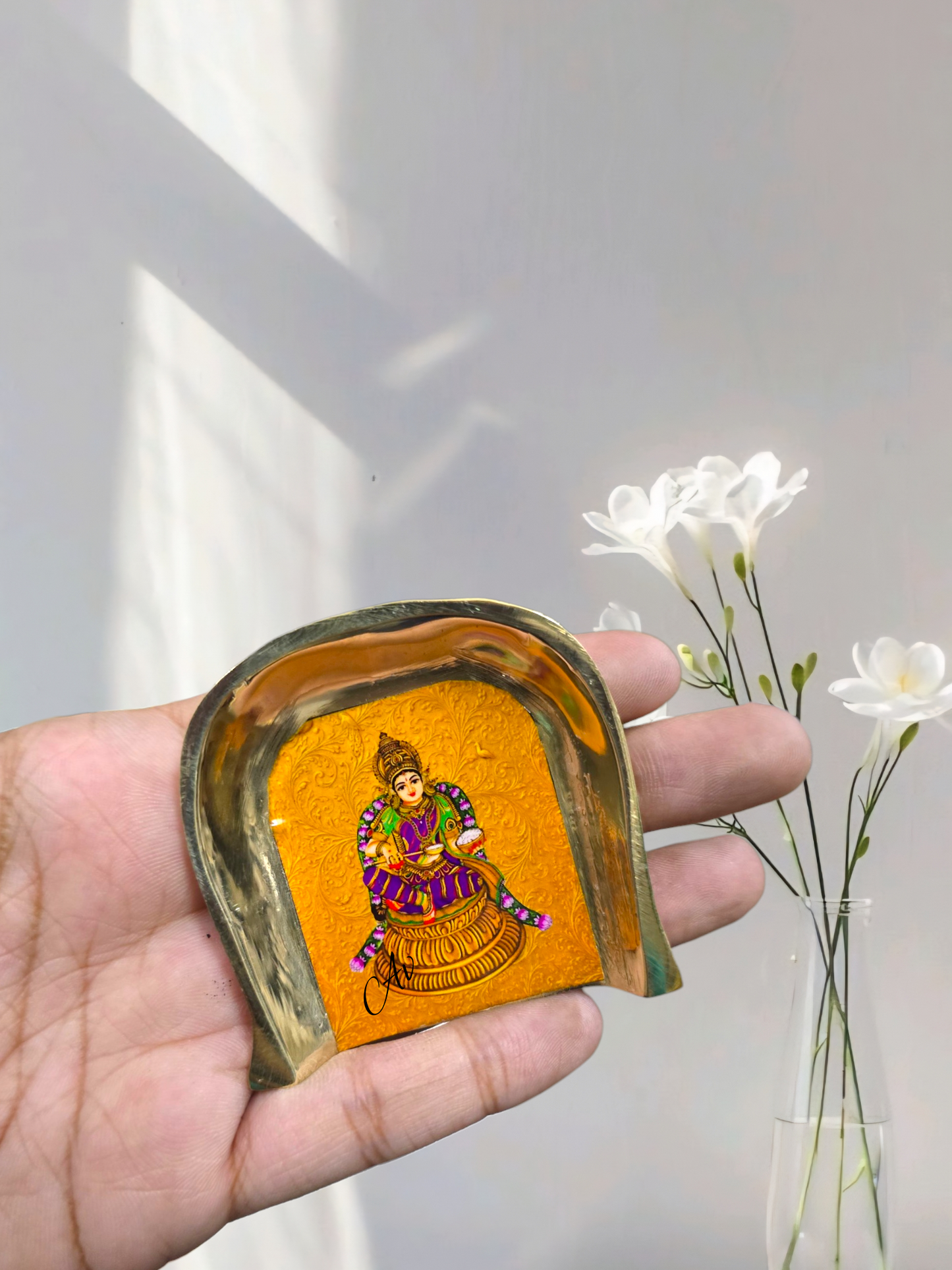 Brass Enamel Work Muram/Soop Set of 2