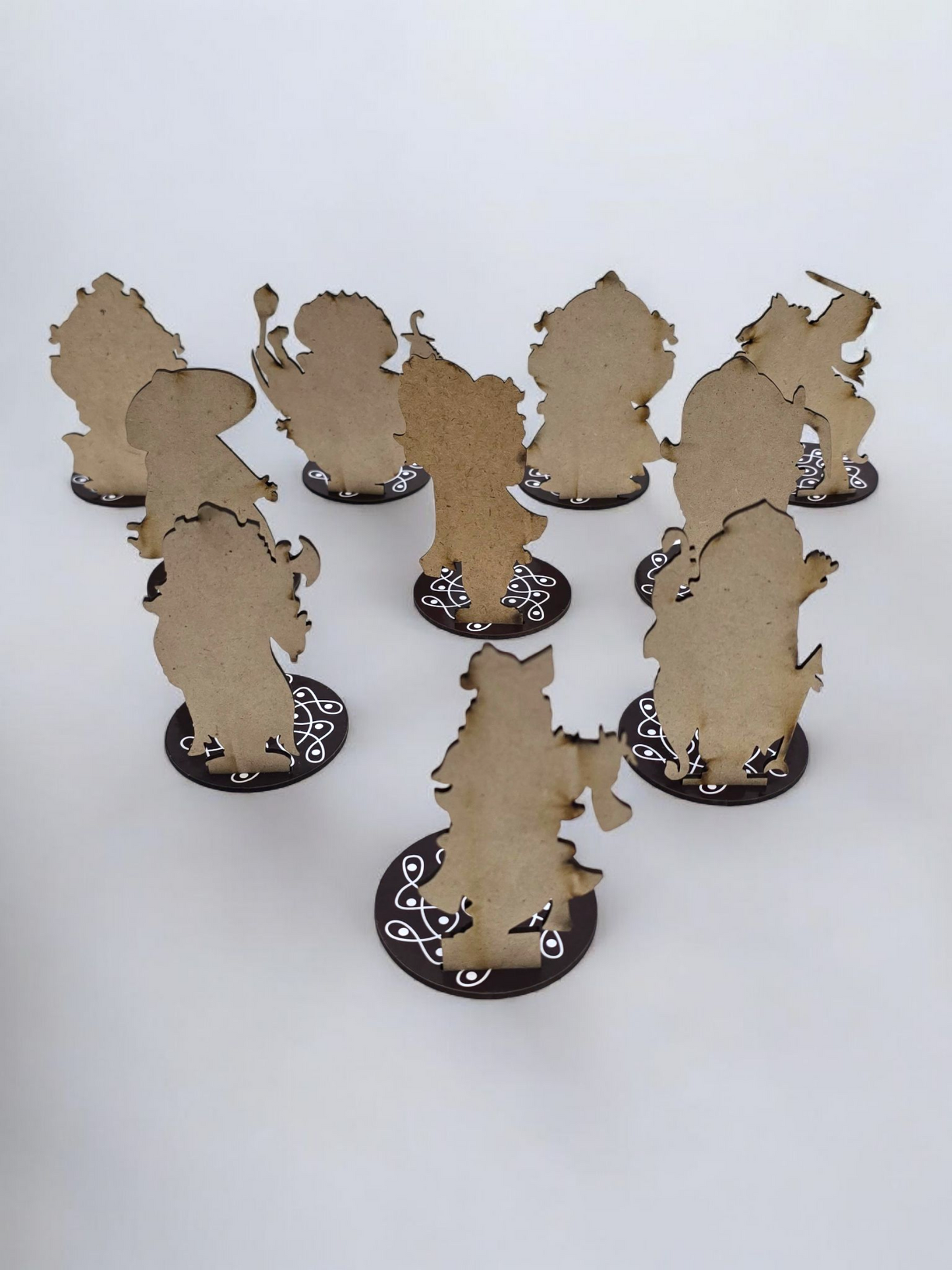 MDF Dashavatar Stand Set 4"