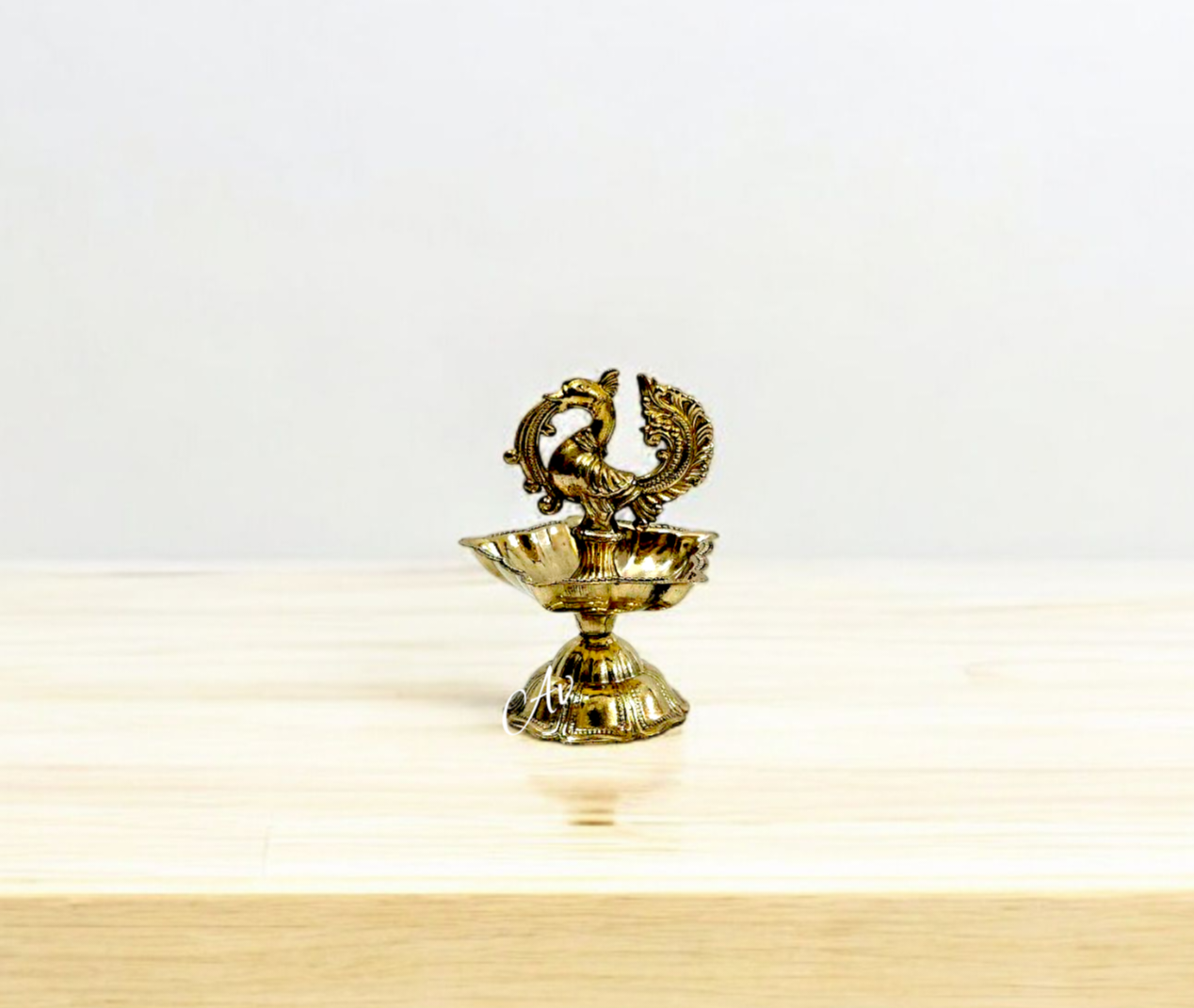 Brass Peacock Diya/Annapakshi diya set of 2