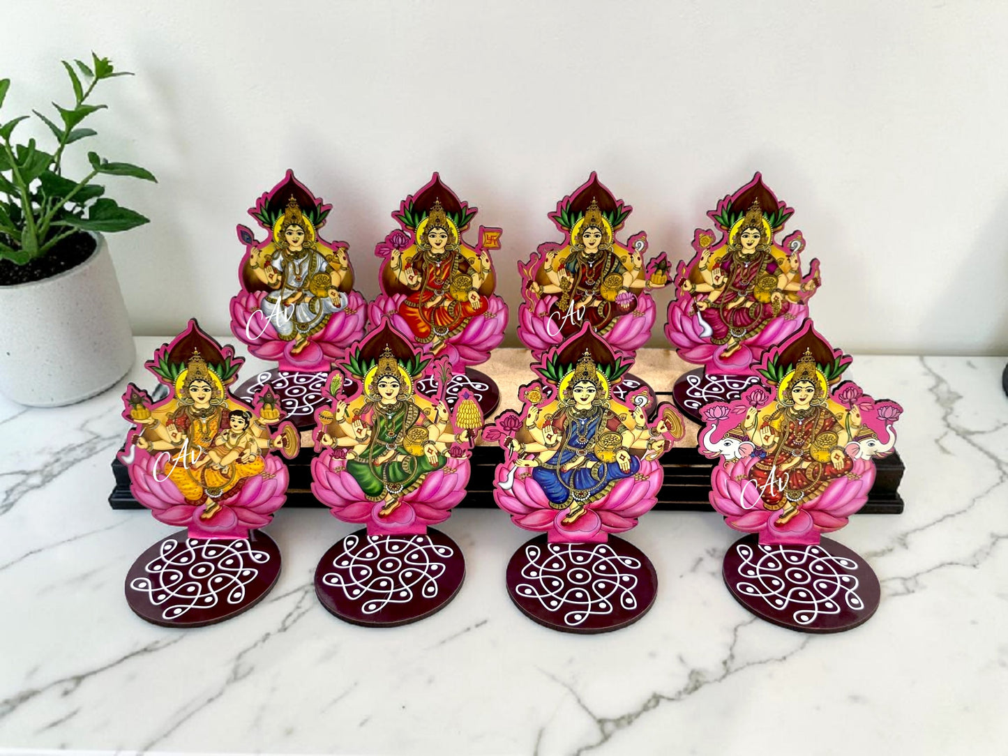 New 4 inch Ashtalakshmi set