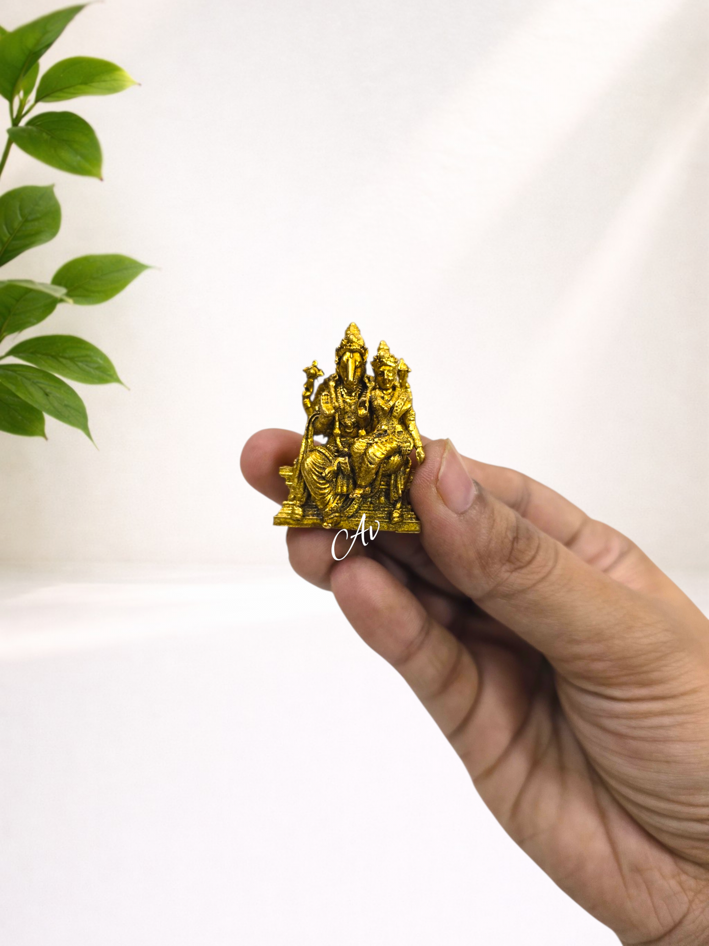 Brass Wax Casting Hayagreeva Lakshmi Idol – 1.5 Inch