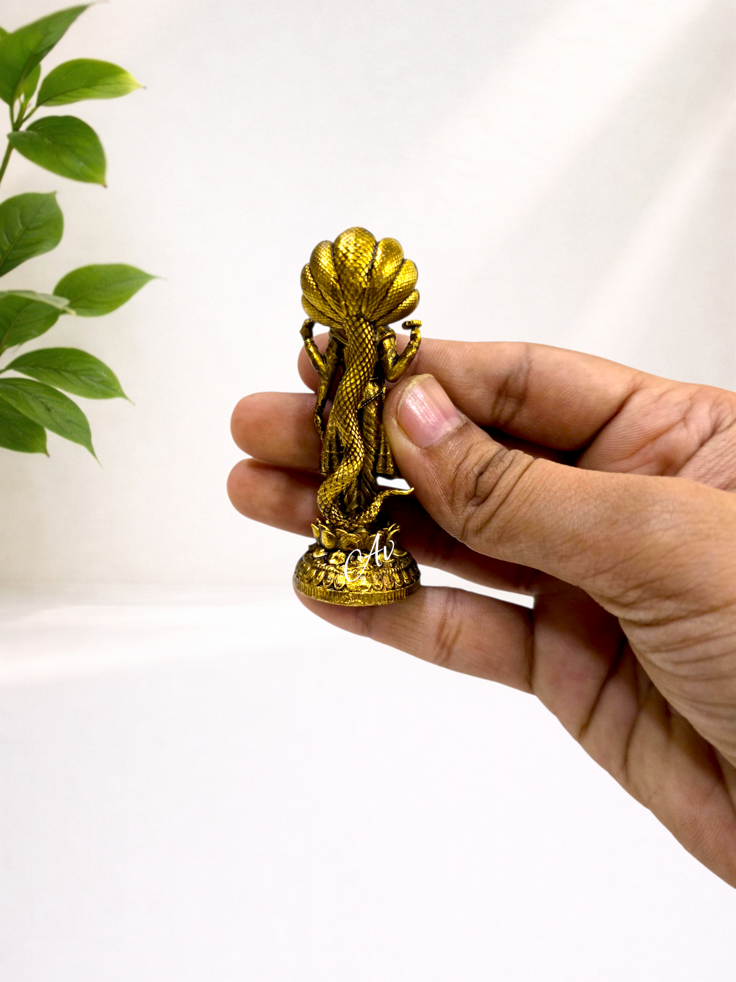 Brass Wax Casting Standing Vishnu Idol – 2.5 Inch