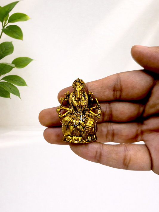 Brass Varahi Devi Miniature Idol | Premium Wax Casting | Decorative & Pooja Statue 1.5 Inch