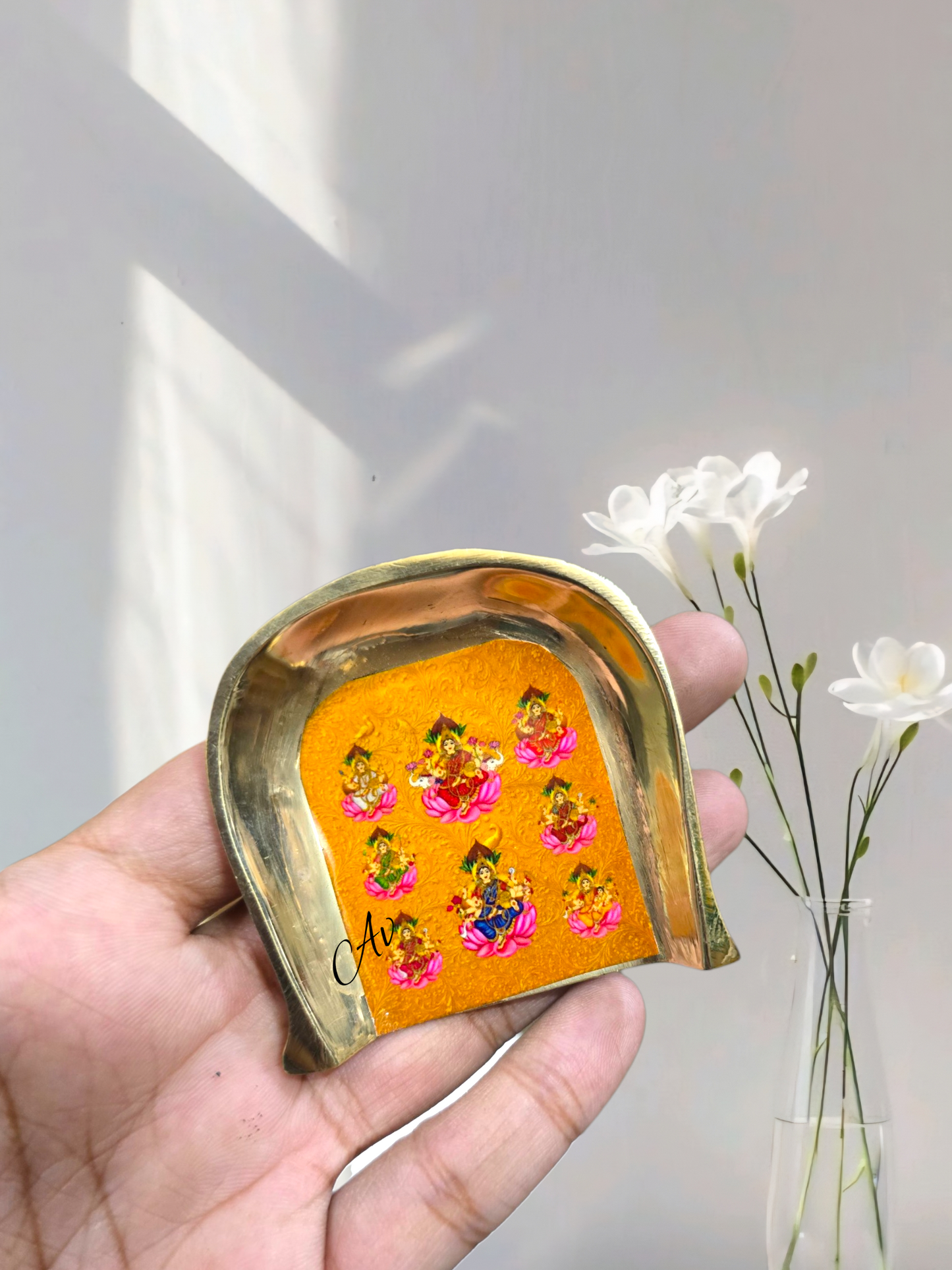 Brass Enamel Work Muram/Soop Set of 2