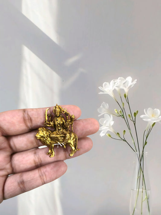 Brass Wax Casting Durga maa Idol – 1.5 Inch