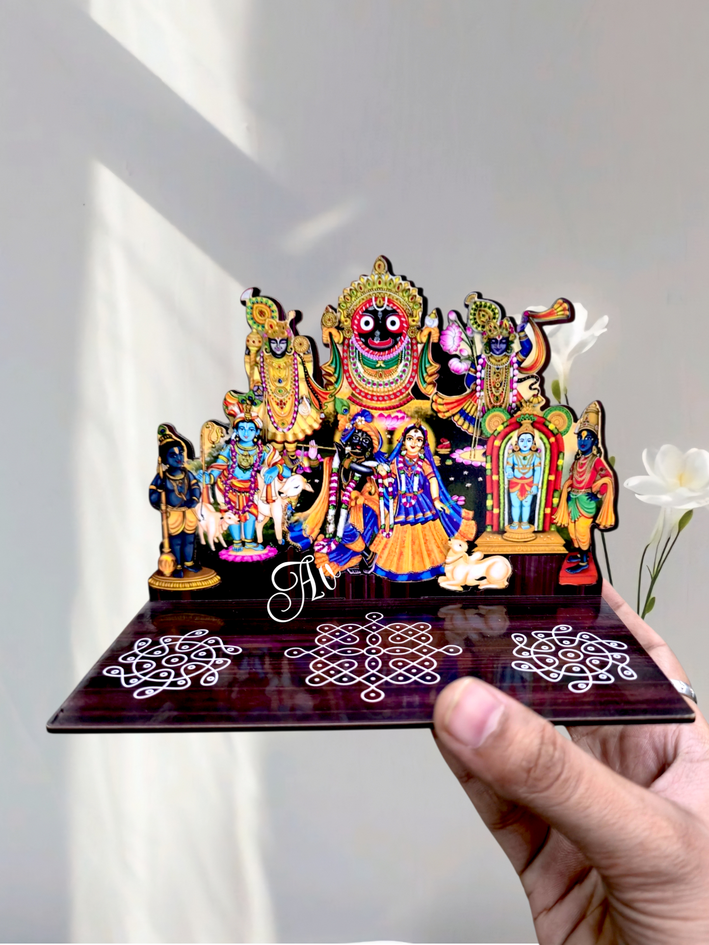 MDF Anant madhav stand 6 inch