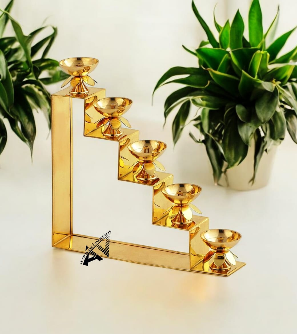 Brass Stair/Step Diyas