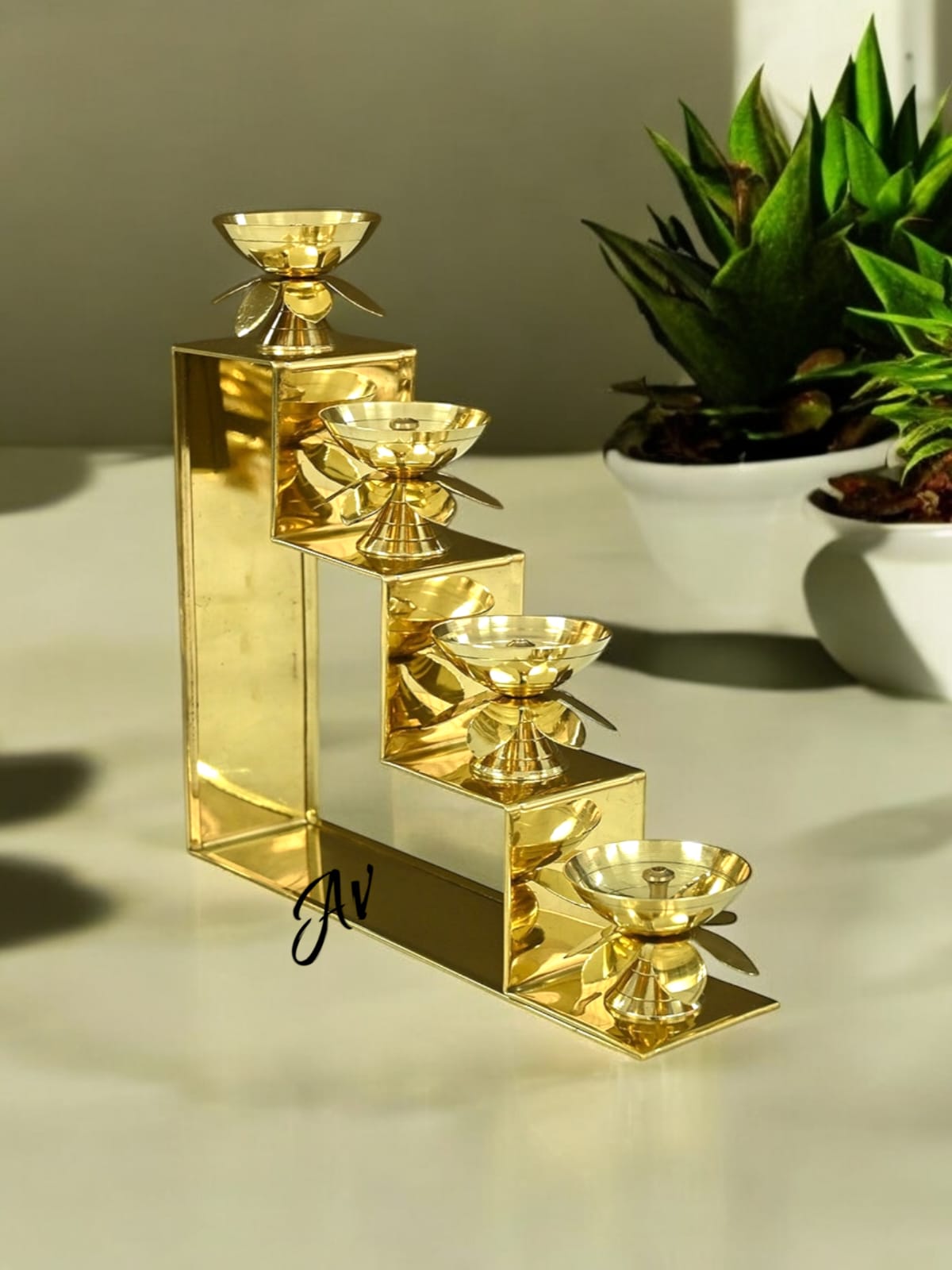 Brass Stair/Step Diyas