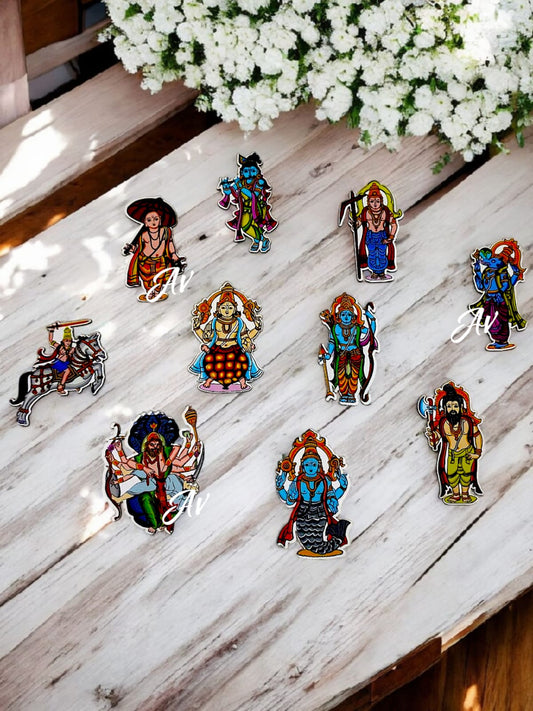 Vishnu Dashavatar Magnet Set