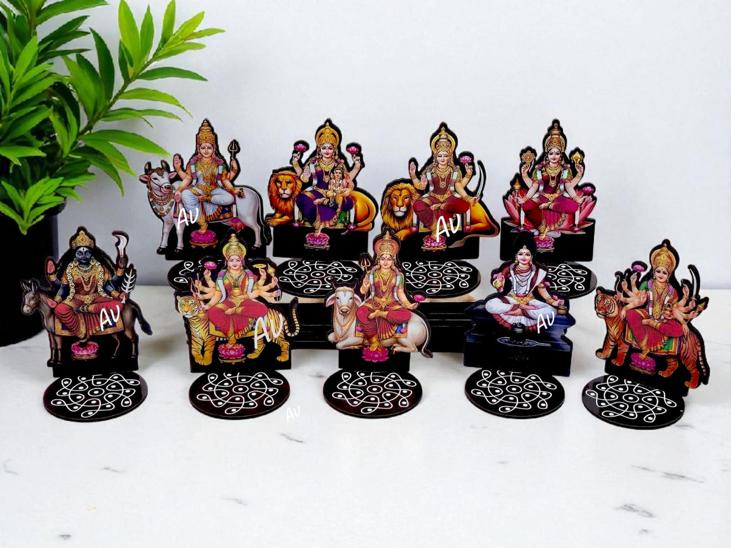 MDF Nav durga Stand 4"