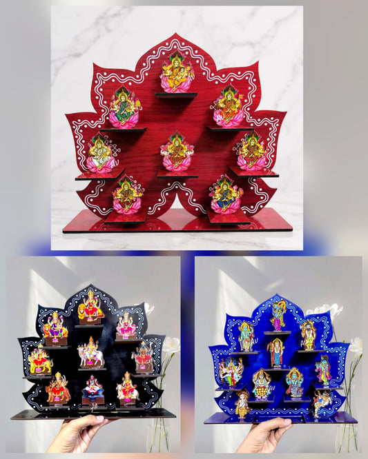 Ashtalakshmi, Nav durga and dashavatar stand set (10*12 inch approx )