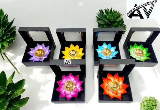 Lotus Coloured Diya 5 inch