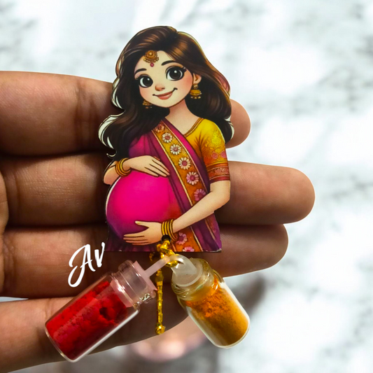 Pregnant Lady HALDI KUMKUM