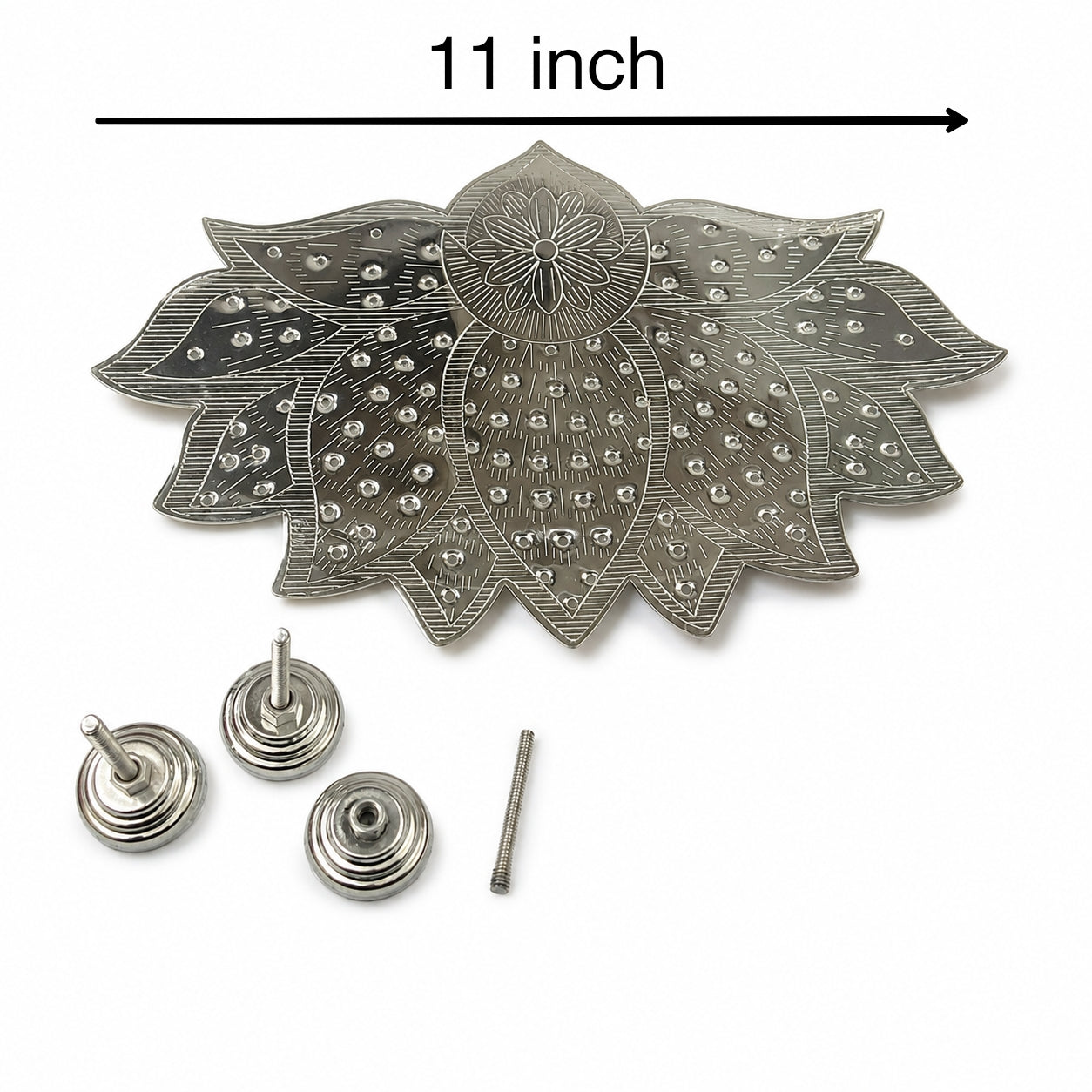 German silver Lotus Ashtotaram stand/108 flower stand