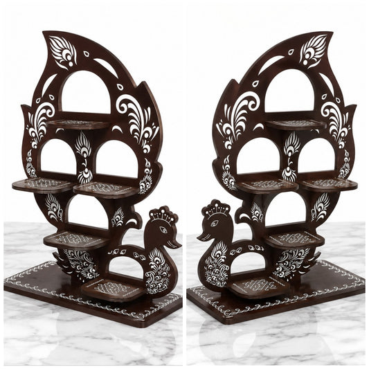 12" Peacock stand pair