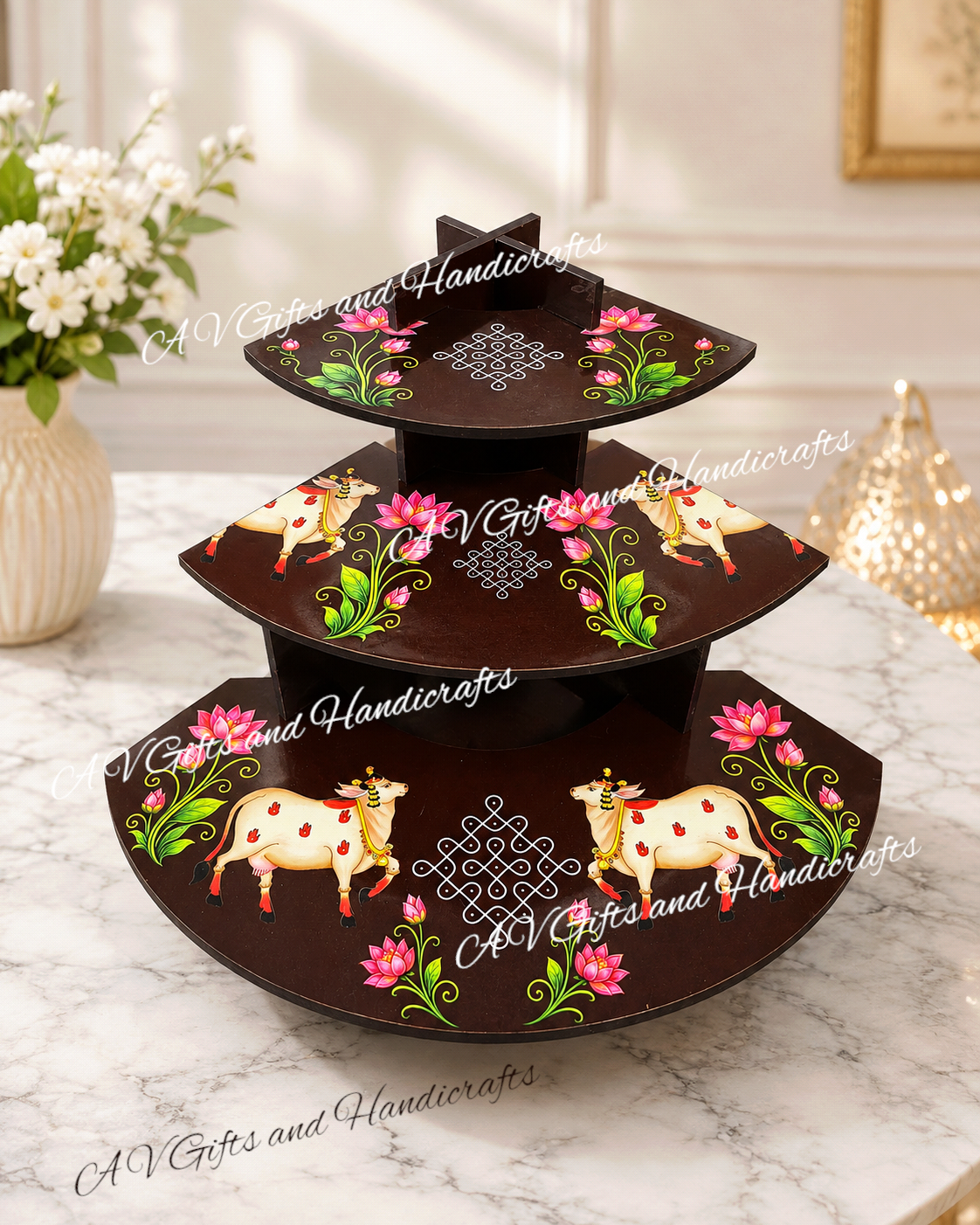 Corner 3-Tier Display Stand/ Step