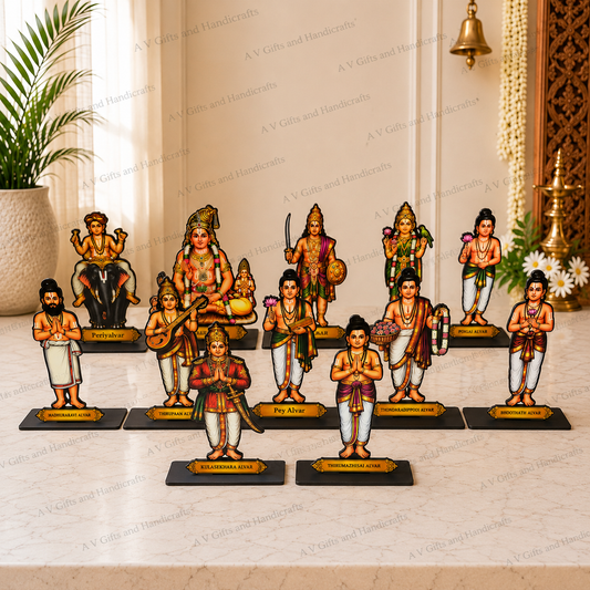 Alwar/Alvar Set MDF Stand – Decorative Devotional Display (Standing)