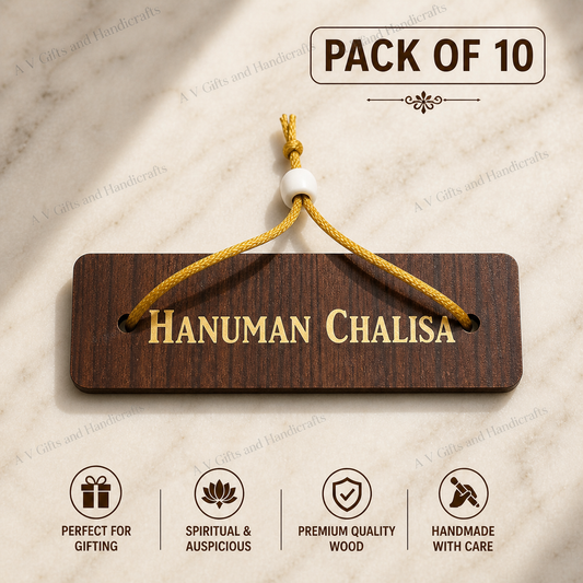 Hanuman Chalisa Wooden Book | Pack of 10