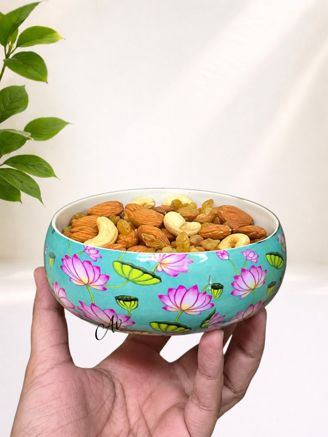4 Inch Enamel Work Mini Urli / Serving Bowl – Pack of 4