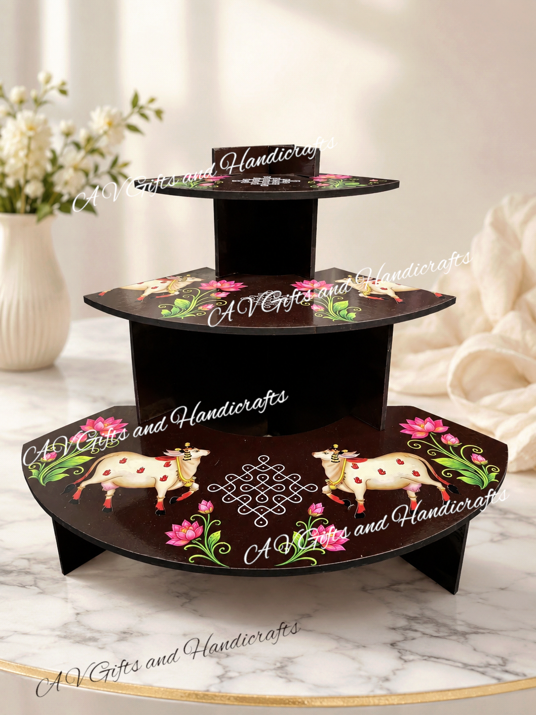 Corner 3-Tier Display Stand/ Step